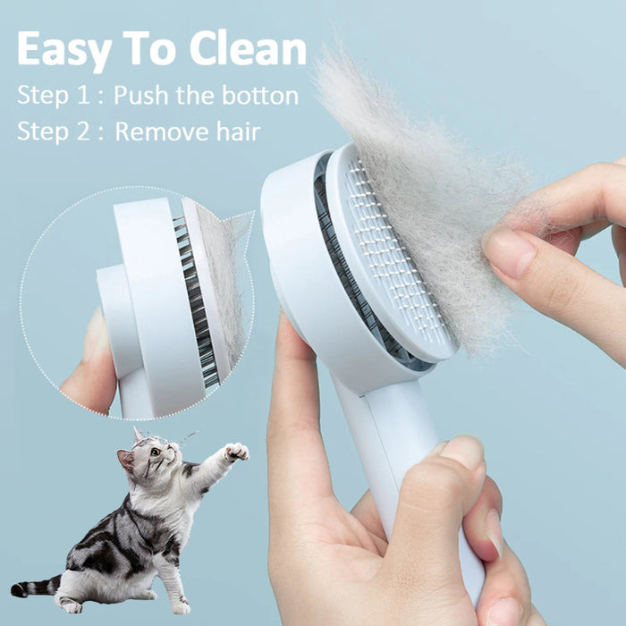 NovaLife FurEase Self-Cleaning Grooming Brush