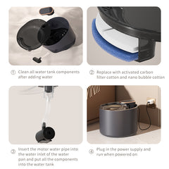 NovaLife Cascade Flowing Water Fountain for Cats & Dogs