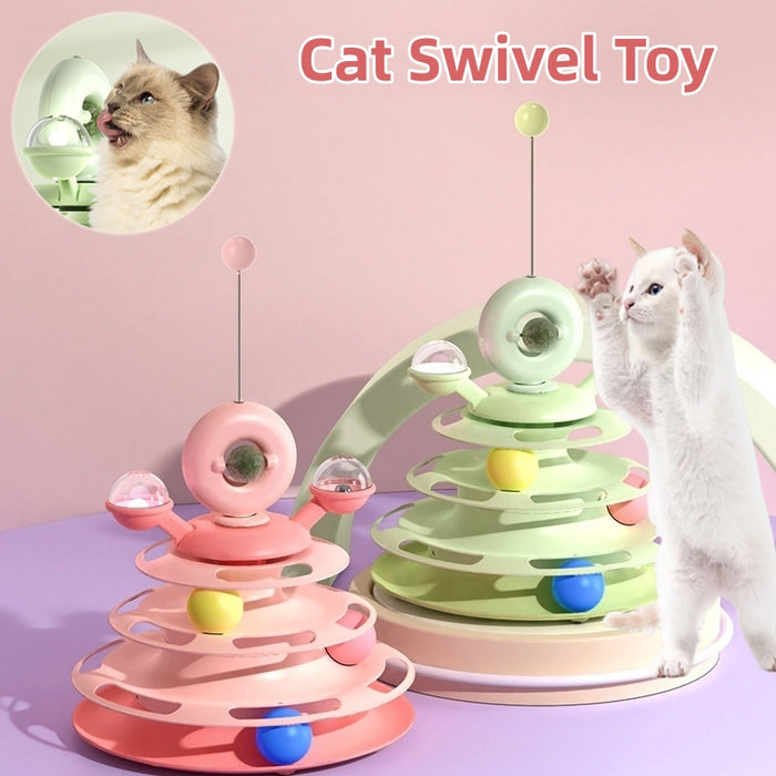NovaLife SpinTrack 4-Level Cat Toy
